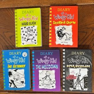 Diary of a Wimpy Kid kids books | set of 5 graphic novels